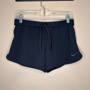 Nike Women's Black Folded Waistband Athletic Shorts Size Small